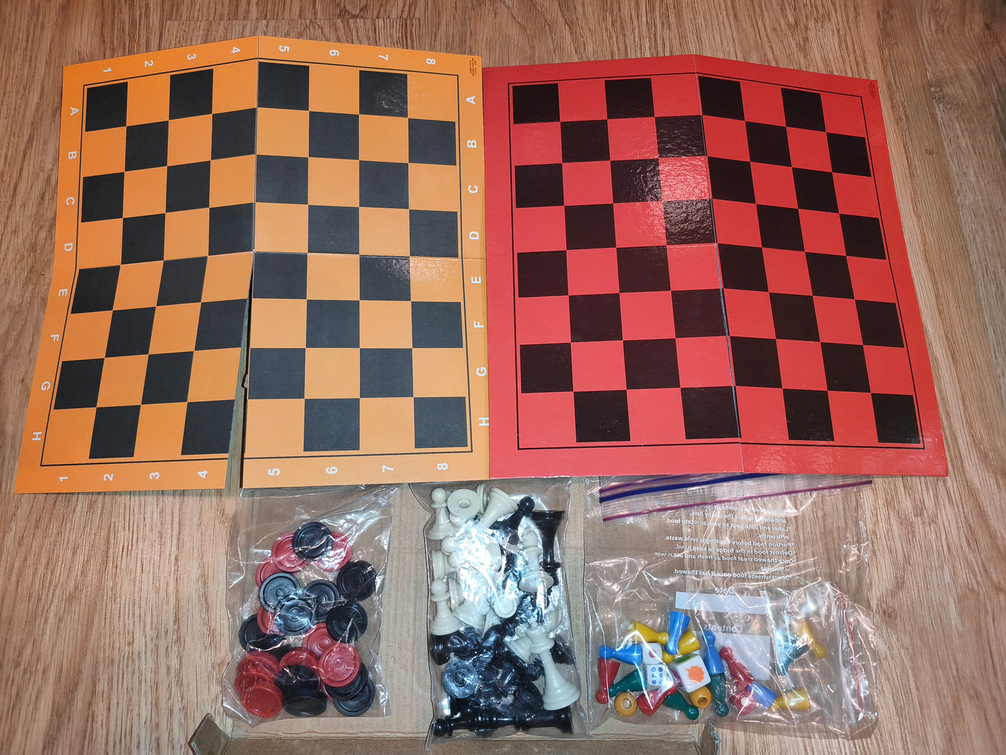 4 in 1 Game Set – Vintage Chess, Ludo, Snakes & Ladders, and Draughts
