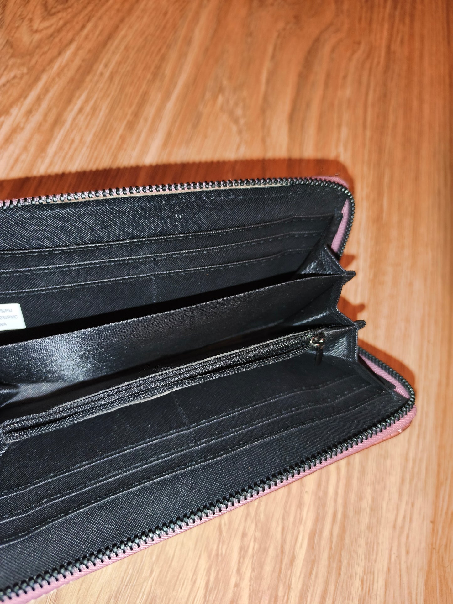 Metallic Rose Gold Quilted Zip-Around Long Wallet | Multi-Card Organizer Clutch