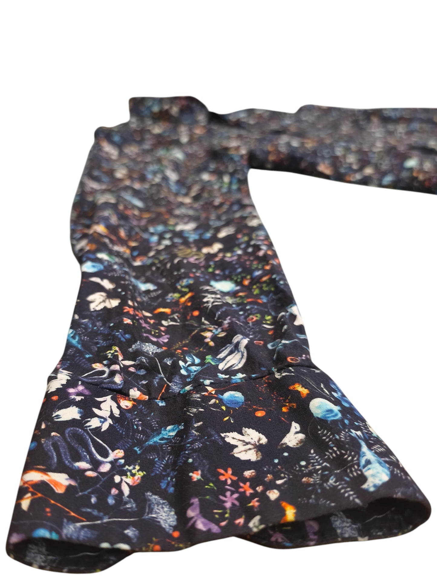 Savvy Citizen Men's Large Floral Bird Snake Graphic Button Up Shirt Long Sleeve