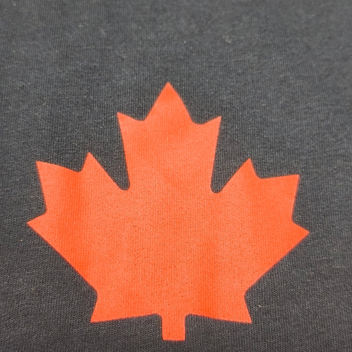 Dsquared2 Mens T-Shirt Size L Navy Blue Maple Leaf Graphic Print Short Sleeve