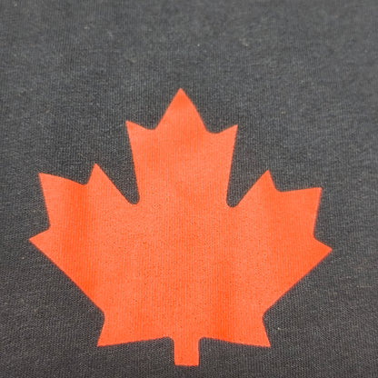 Dsquared2 Mens T-Shirt Size L Navy Blue Maple Leaf Graphic Print Short Sleeve