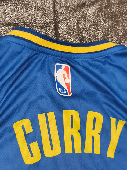 Nike Golden State Warriors Stephen Curry #30 Jersey Blue Size M Jordan Dri-Fit