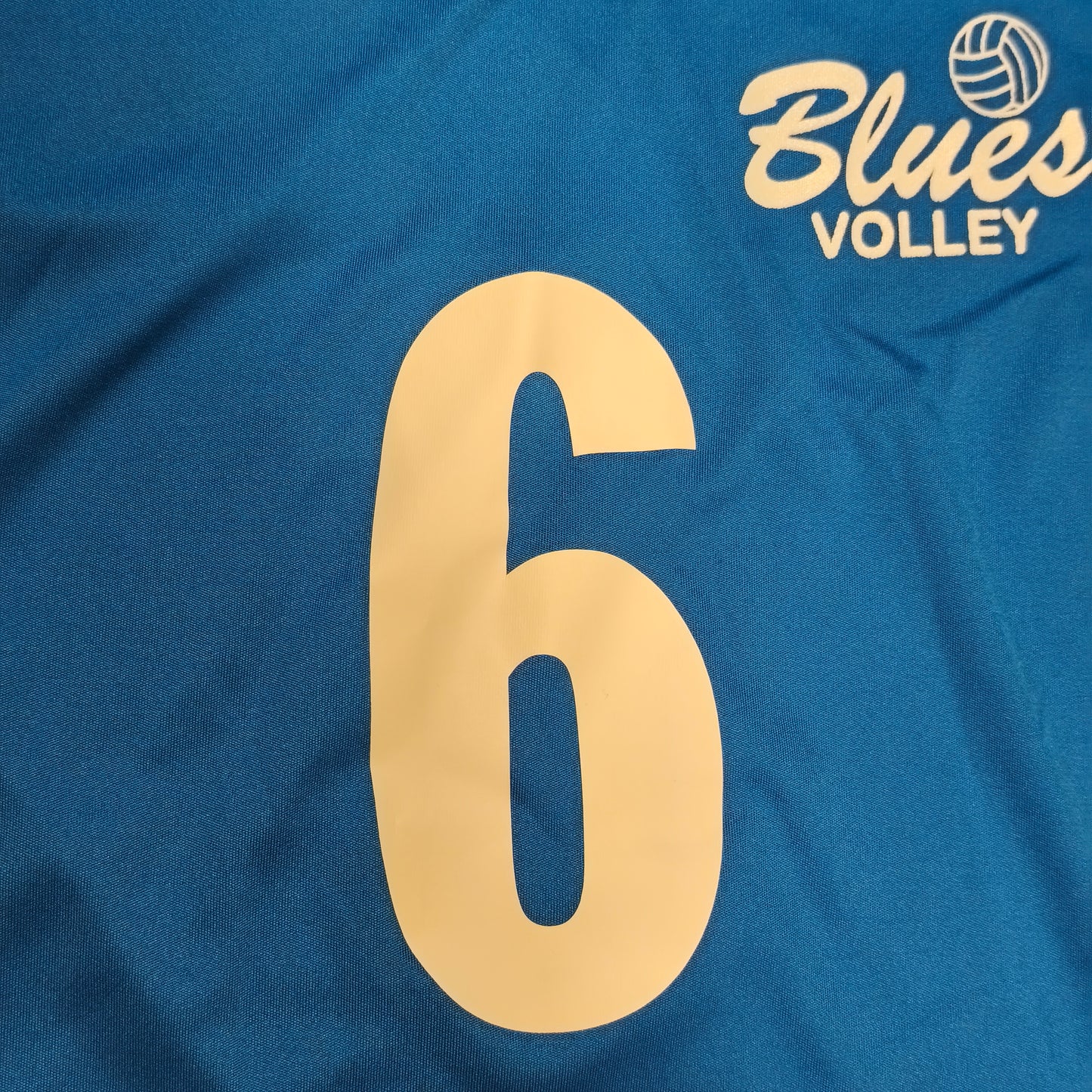 Kappa Blues Volley Volleyball Jersey Shirt #6 Blue Mens Size Medium 2012
