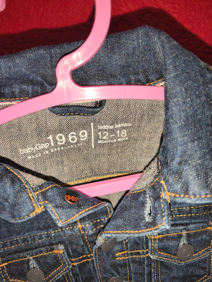 BabyGAP 1969 Toddler Classic Dark Wash Denim Jacket – Size 12-18 Months