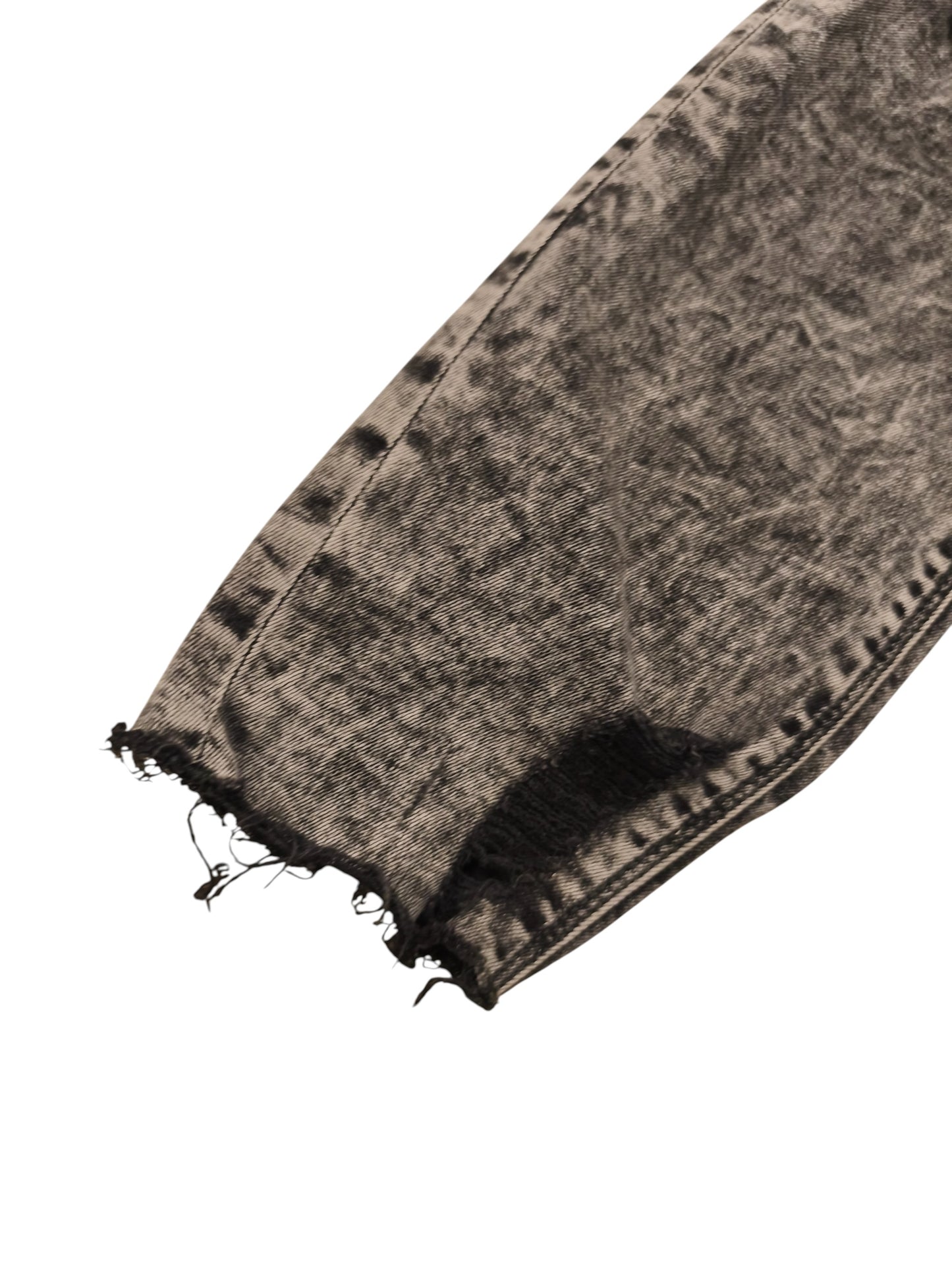 Pull&Bear Men's Grey Acid Wash Ripped Skinny Jeans - Size EUR 44 / MEX 34