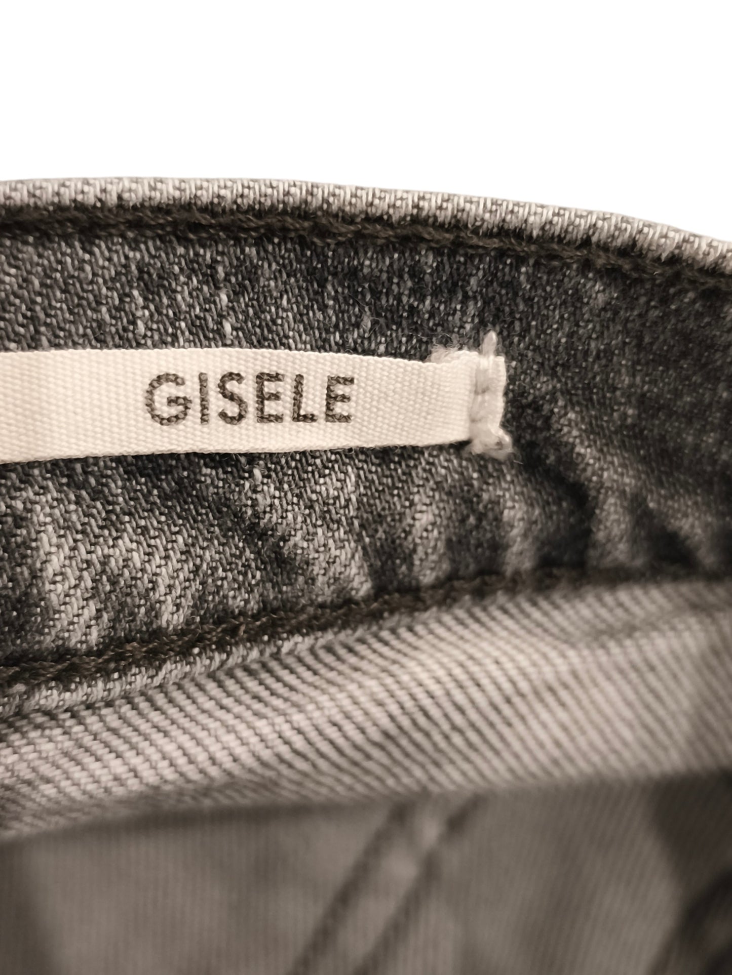 Mango MNG Gisele Slim Straight Jeans Grey Washed Denim Women’s Size 6 (EUR 38)