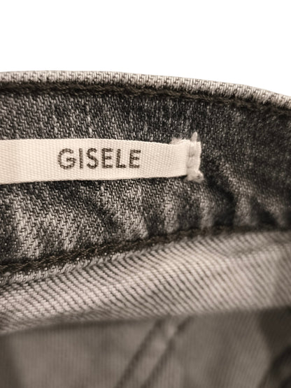 Mango MNG Gisele Slim Straight Jeans Grey Washed Denim Women’s Size 6 (EUR 38)