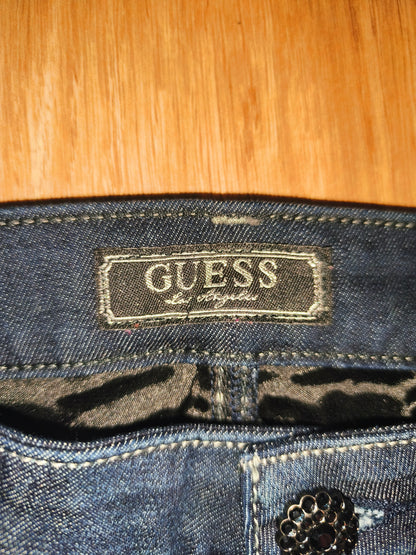 Guess Women’s Nicole Cigarette Slim Fit Jeans – Dark Wash, Size 27