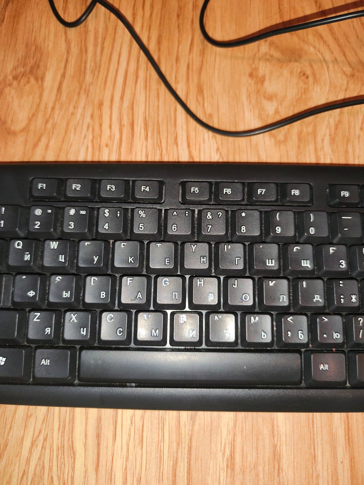 Titanum TKR101 Wired USB Full-Size Keyboard – Black (ENG/RU Layout)