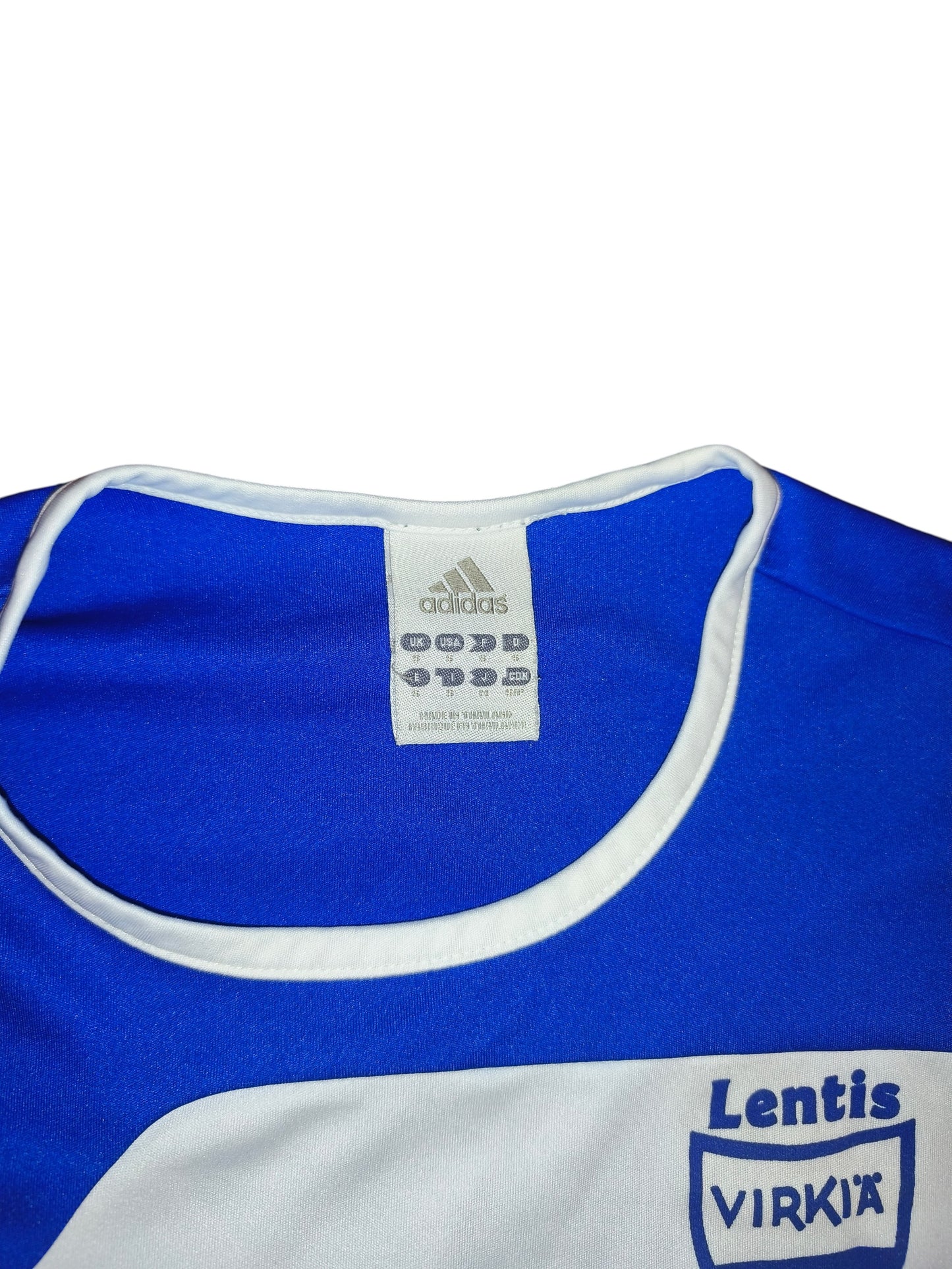 Adidas Lapuan Virkiä Football Shirt Blue White Jersey #11 Men’s Size S Climalite