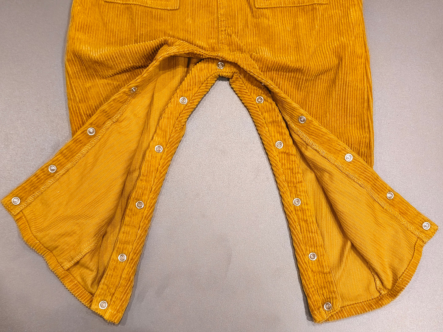 H&M Mustard Yellow Corduroy Overalls Dungarees | Organic Cotton Size 2-3Y / 98cm