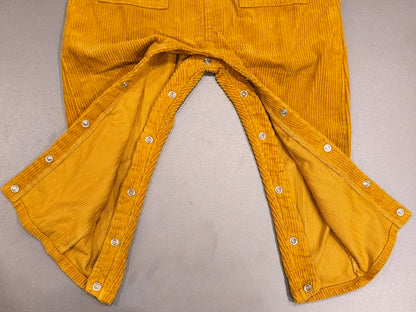H&M Mustard Yellow Corduroy Overalls Dungarees | Organic Cotton Size 2-3Y / 98cm