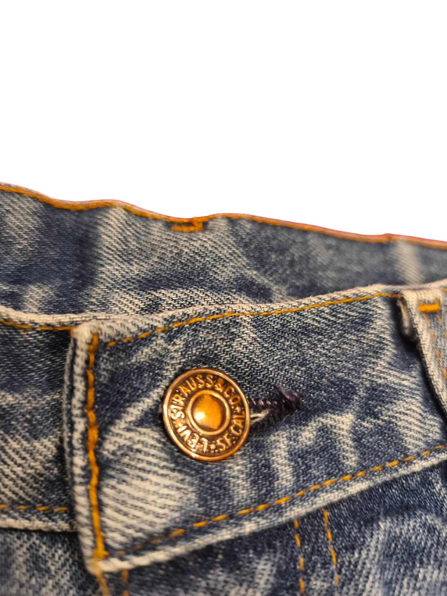 Rare Vintage 80s Levi’s 704 Denim Jeans Made in UK Blue Wash Straight 28x32
