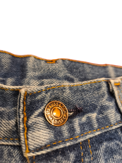 Rare Vintage 80s Levi’s 704 Denim Jeans Made in UK Blue Wash Straight 28x32