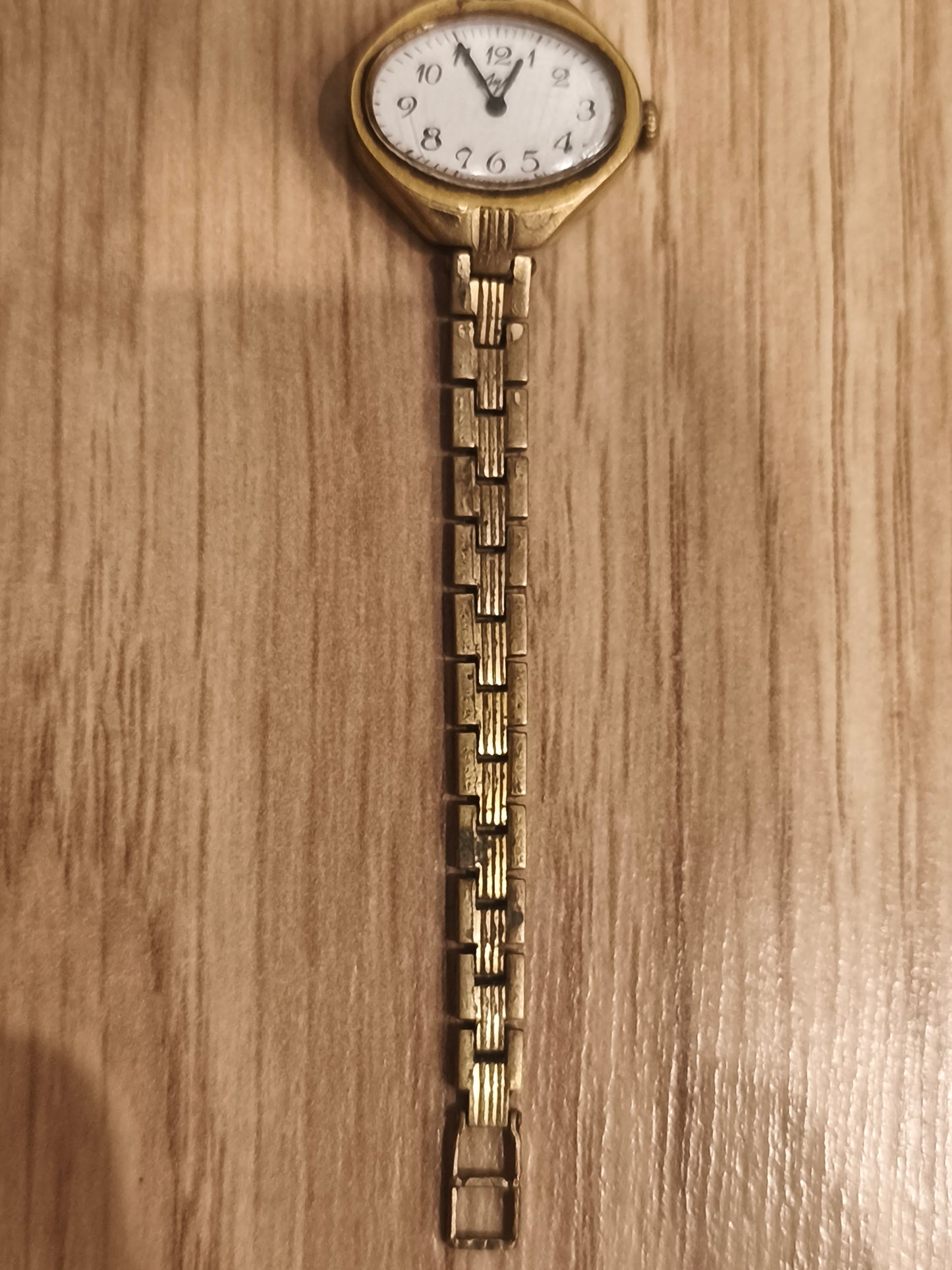 Rare Vintage Luch Women's Watch Gold Plated Mechanical USSR CCCP Working 397778