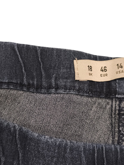Denim Co. Women’s Dark Wash Pull-On Jeggings Skinny Jeans - Size UK 18 / US 14