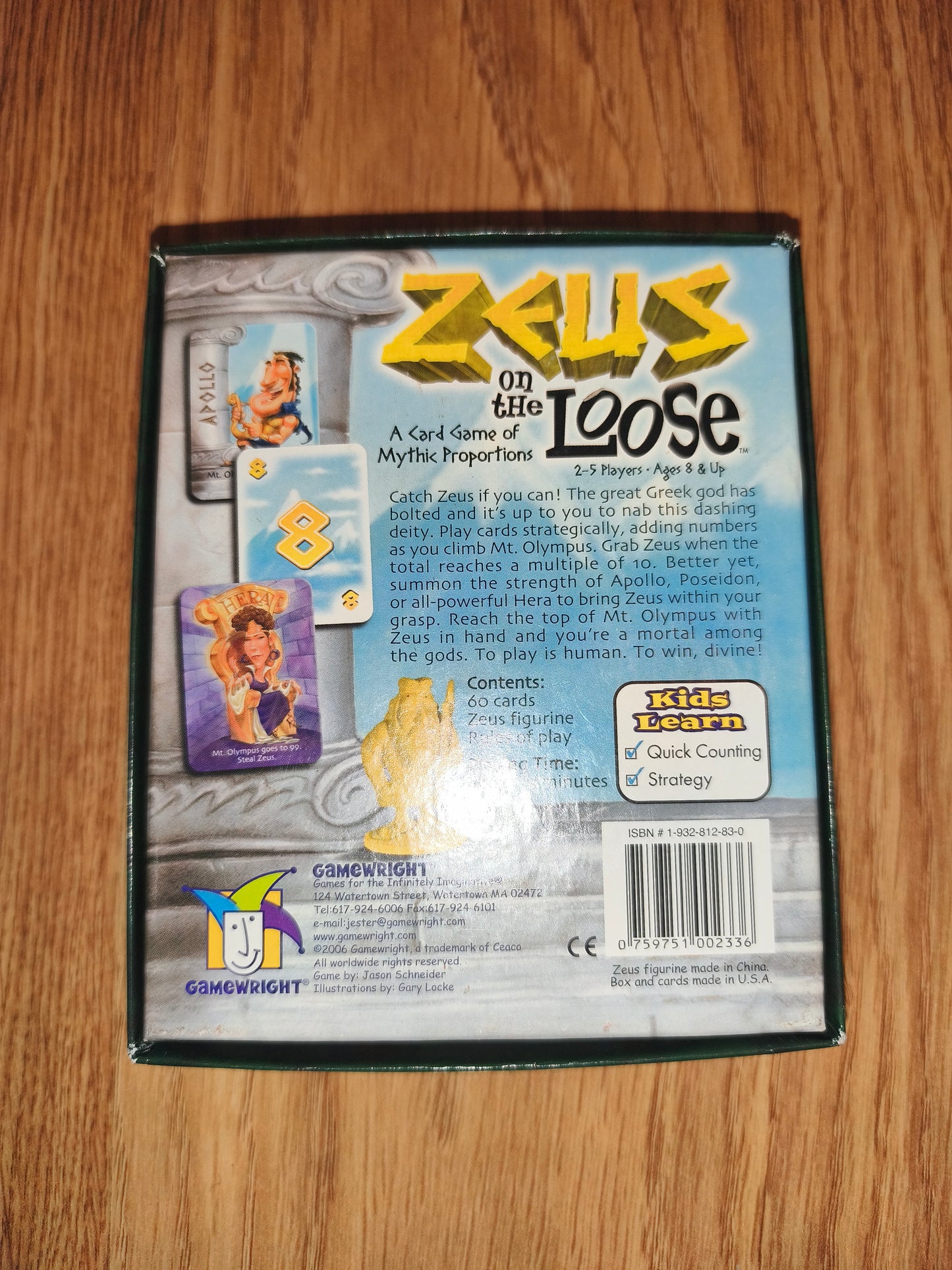 Zeus on the Loose – Card Game of Mythic Proportions (Gamewright)