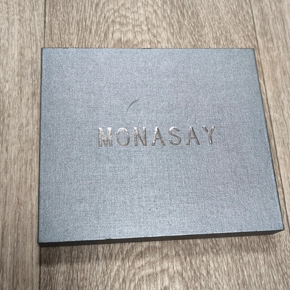 MONASAY Blue Leather Flip Wallet Phone Case Cover with Screen Protector Box