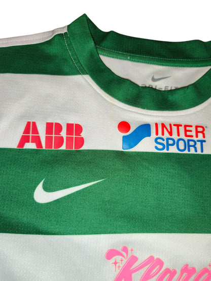 Nike VSK Västerås SK Sweden Football Shirt Jersey #21 Carpenter Green White Men'