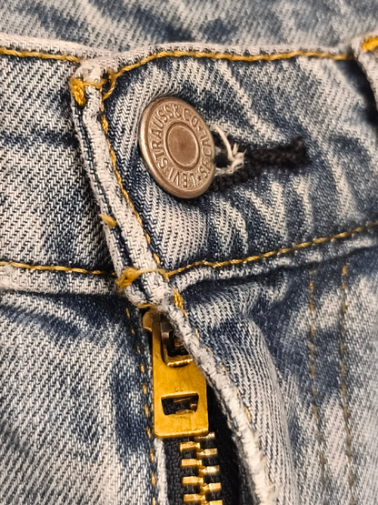 Levi’s 512 Lo-Ball Slim Taper Jeans Men’s 29 Light Wash Denim Stacked/Cropped