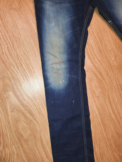 Vintage Diesel Krooley 1994 Men's Jeans W31 L32 Regular Slim Carrot Blue Denim
