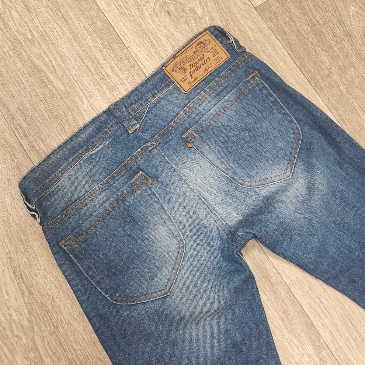Diesel Kid Thanaz J-OT Slim Skinny Blue Jeans Size 12 Stretch Wash 00XE5 Denim