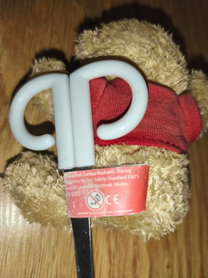 Vintage Wales Welsh Dragon Souvenir Plush Teddy Bear Keychain | Red T-Shirt Collectible Travel Gift