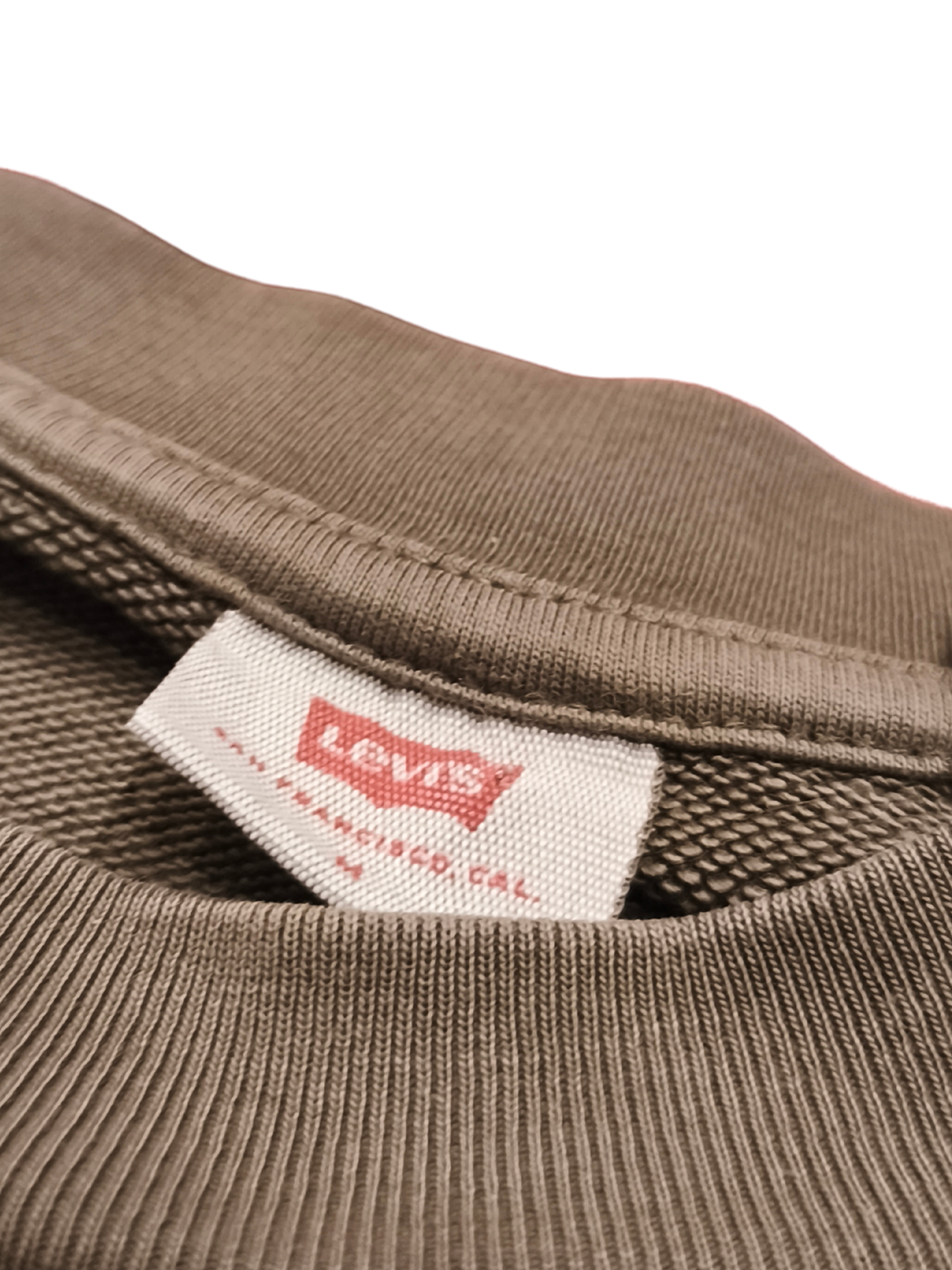 Levi’s Red Tab Oversized Crewneck Sweatshirt - Men’s Medium - Taupe/Olive Brown