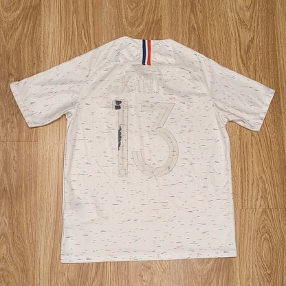 Nike France 2018 Away Jersey Kante #13 Soccer Shirt White 2 Star FFF