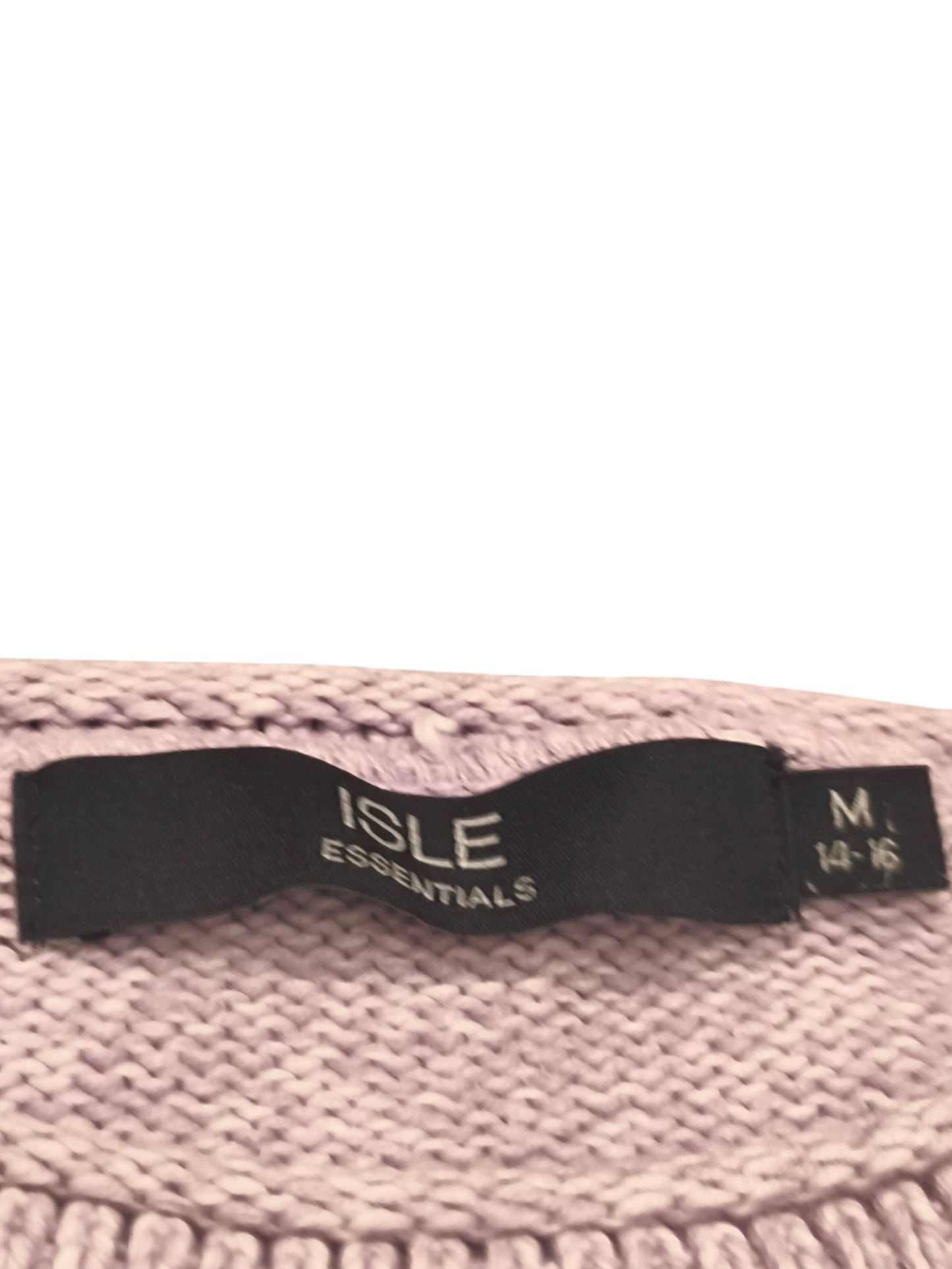 ISLE Essentials Lilac Cotton Jumper Size M 14-16 Edinburgh Woollen Mill Purple
