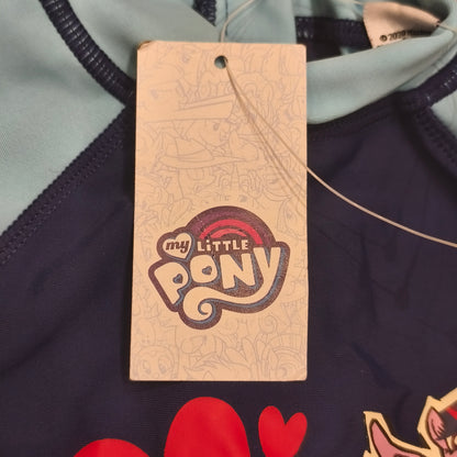 My Little Pony One Piece Swimsuit Rash Guard Sunsuit NWT 12-24 Months Blue