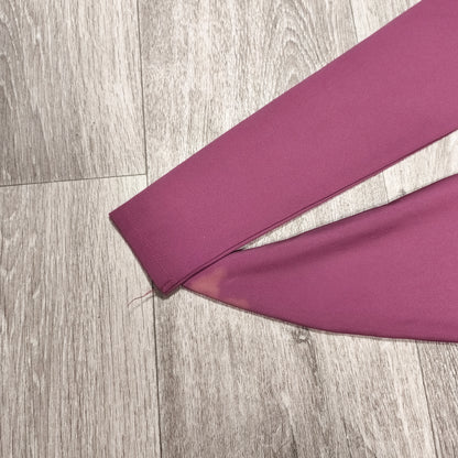 WRKOUT WO Womens S Pink Long Sleeve Tie Side Activewear Gym Yoga Top