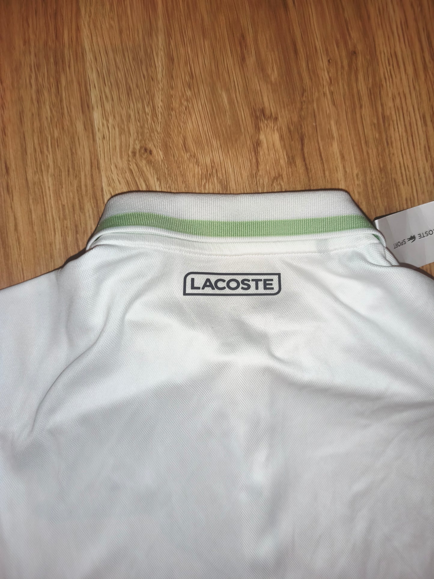 Lacoste Sport White "Ultra Dry" Polo Shirt – Size 38 – NWT (RRP ~€100)