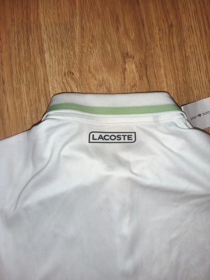 Lacoste Sport White "Ultra Dry" Polo Shirt – Size 38 – NWT (RRP ~€100)