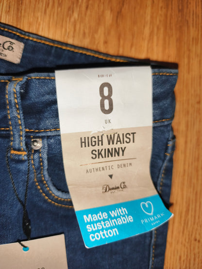 Denim Co. High Waist Skinny Jeans – New With Tags (UK 8)