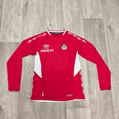 Umbro EPS Espoo Football Shirt Soccer Jersey Red Long Sleeve Size XS #6