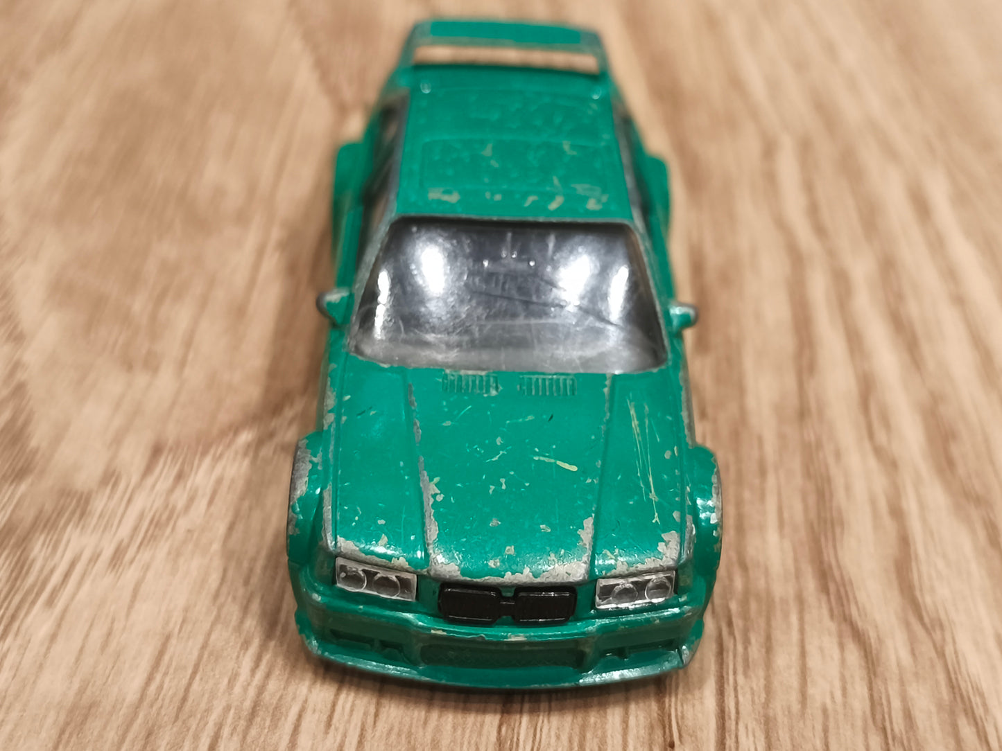 Vintage Burago 1/43 BMW M3 E36 Diecast Model Car | Green Made in Italy Pocket Toy