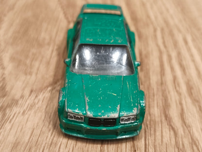 Vintage Burago 1/43 BMW M3 E36 Diecast Model Car | Green Made in Italy Pocket Toy
