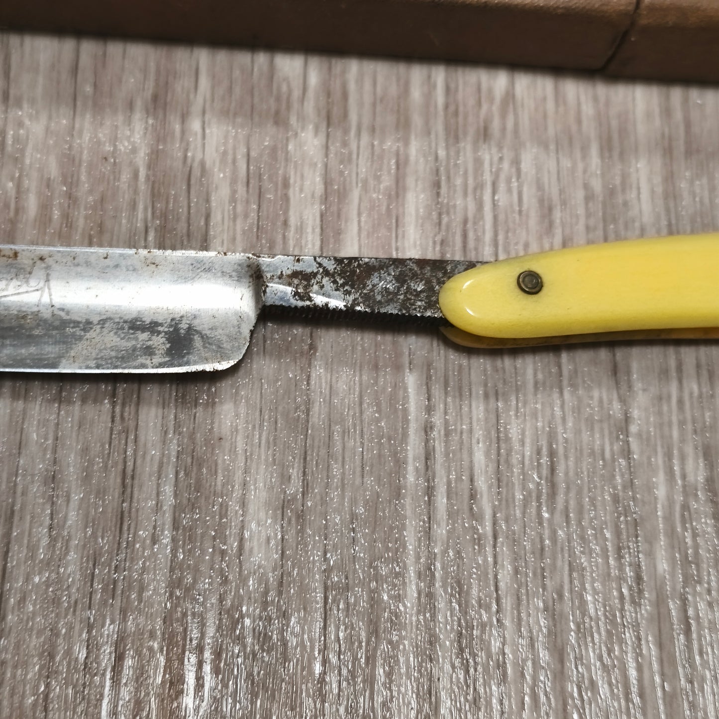 Vintage USSR Soviet Straight Razor Stolichnaya Stolychnaya With Original Box