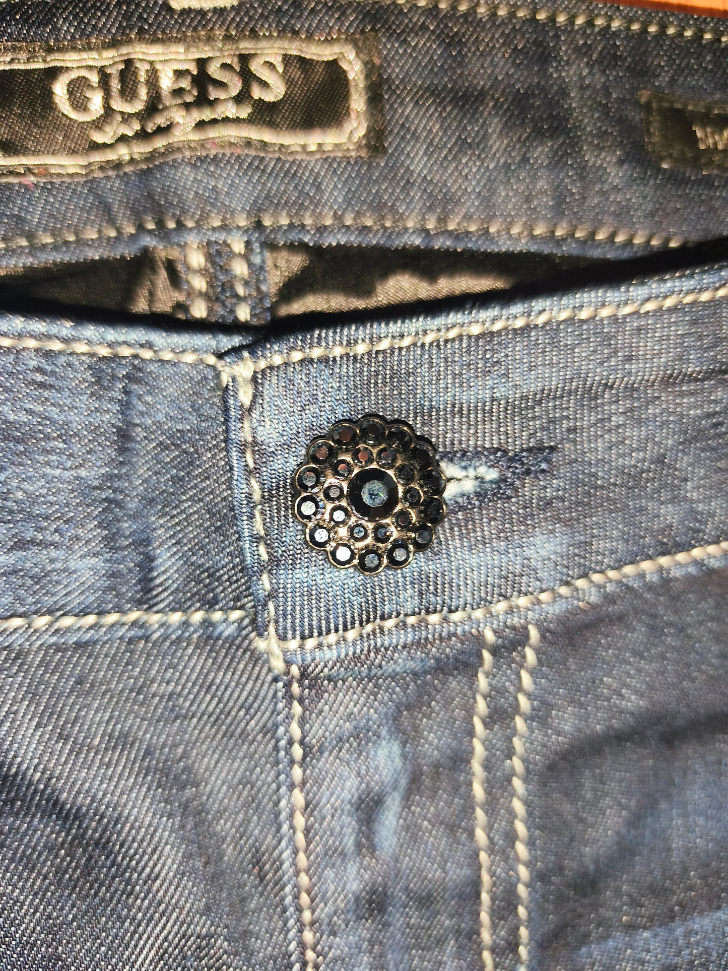 Guess Women’s Nicole Cigarette Slim Fit Jeans – Dark Wash, Size 27