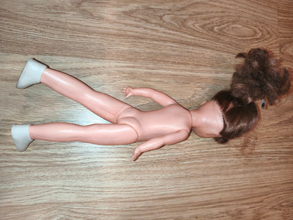 Vintage 1970s/1980s Pull-String Doll – Retro Toy for Restoration & Display