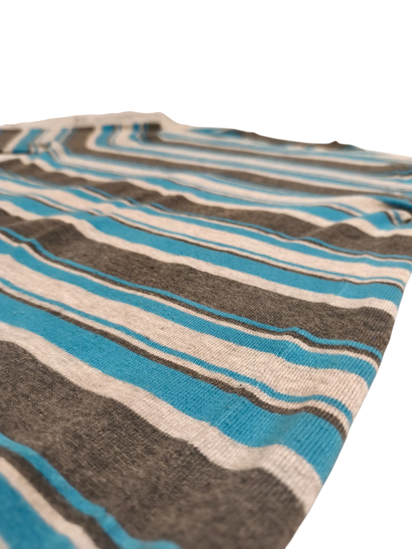 Tommy Hilfiger Men’s Striped Sweater Blue Gray Crew Neck Cotton Size L