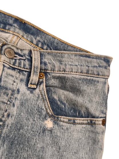 Levi's Premium 501 Crop 25x30 Light Distressed