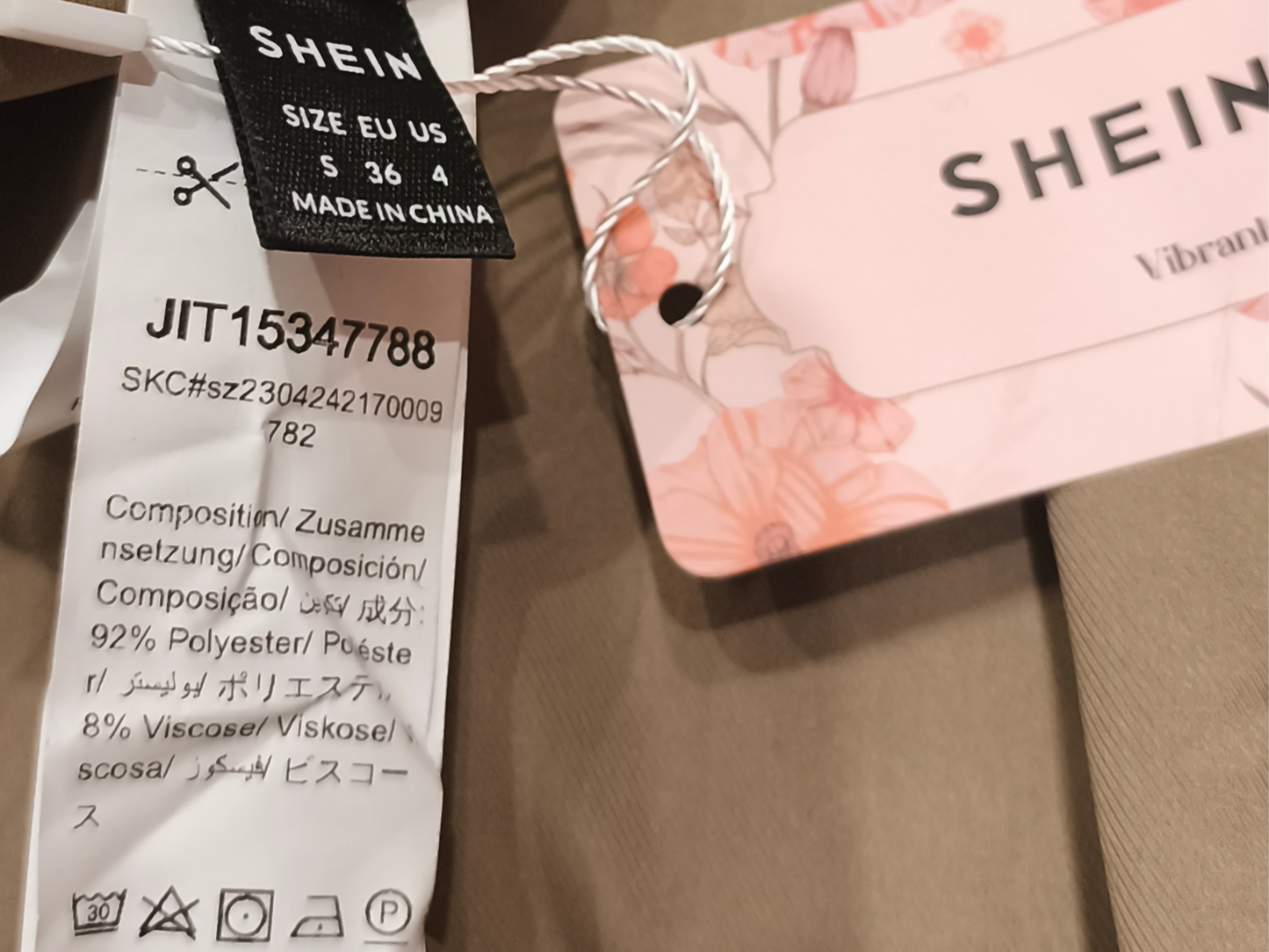 SHEIN MOD Khaki Lace-Up Pleated Mini Skirt - Size S (US 4) - NWT Retro Style