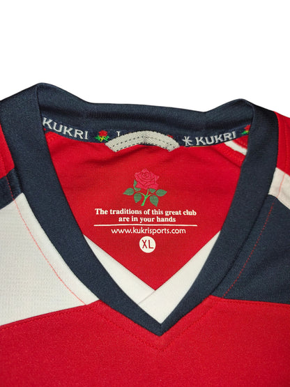 Kukri Lancashire Lightning Cricket Shirt XL Red Thwaites Wainwright Jersey VTG