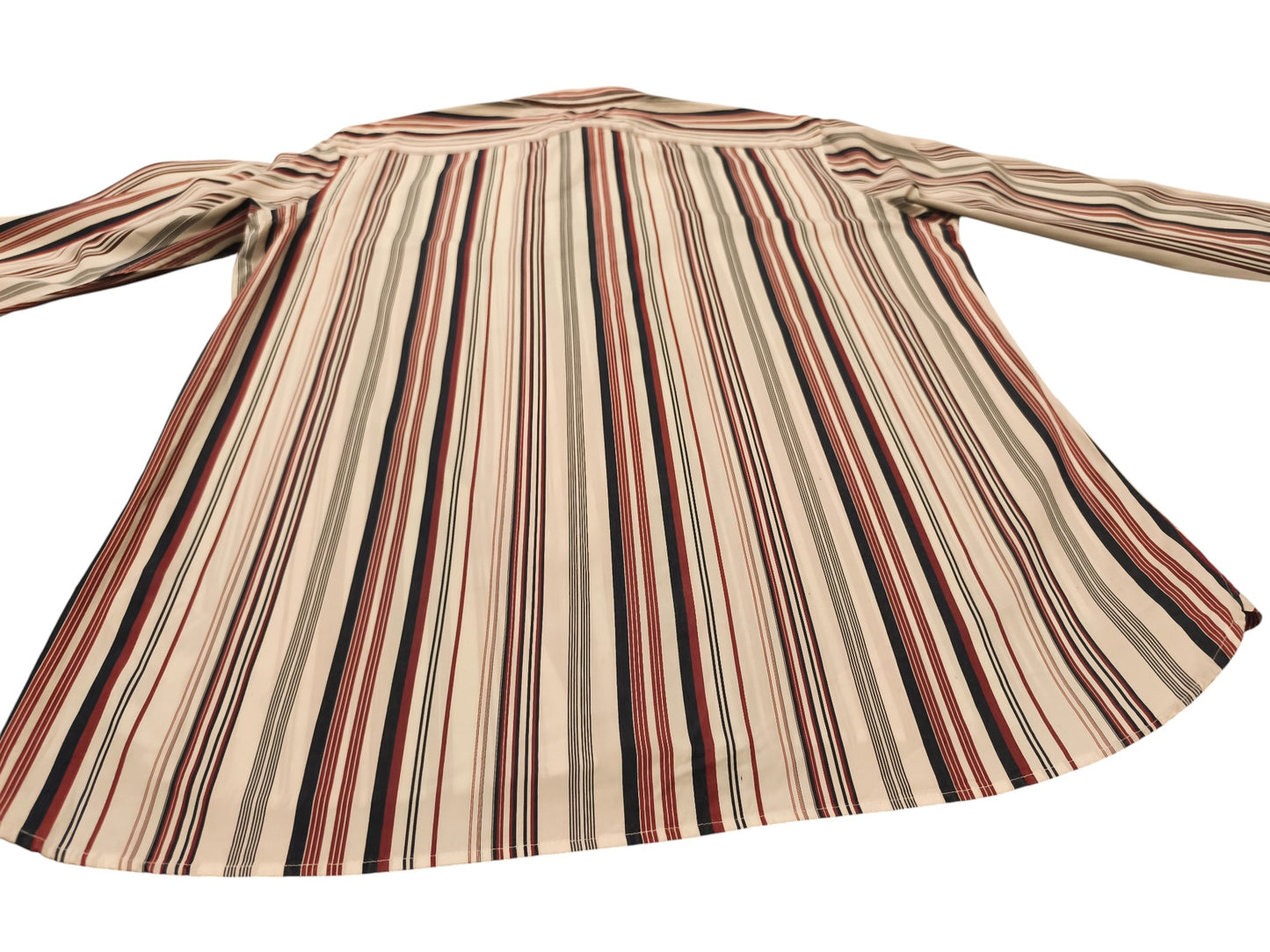 Tommy Hilfiger Men's Striped Button Down Shirt | 100% 80's Two Ply Cotton