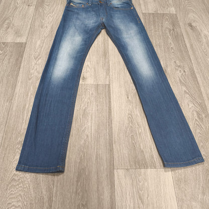 Diesel Kid Thanaz J-OT Slim Skinny Blue Jeans Size 12 Stretch Wash 00XE5 Denim