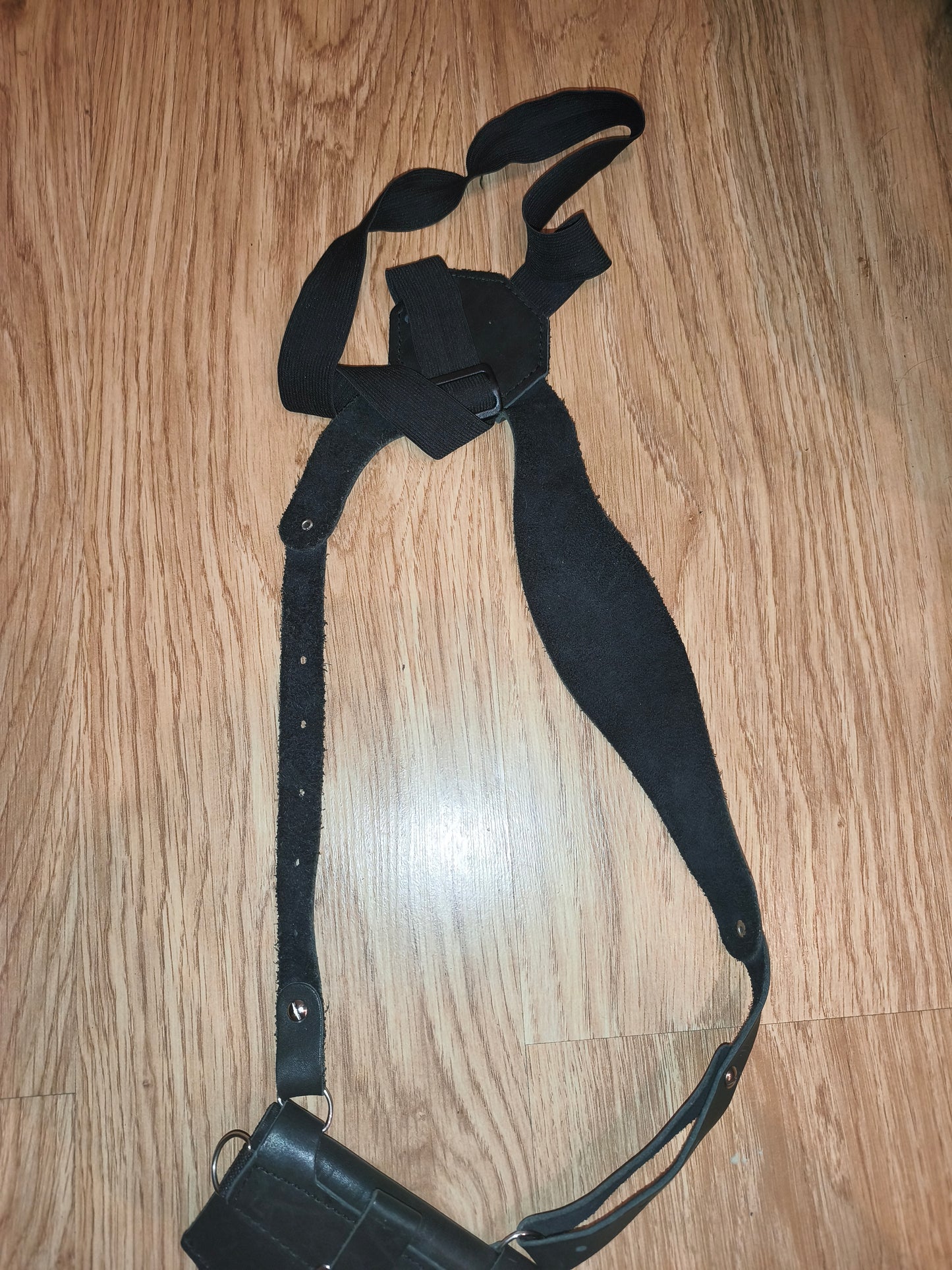 Walther CP99 Compact Leather Shoulder Holster Black Tactical Airsoft Pistol Rig