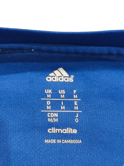 Adidas Oppsal Fotball Training Jersey Shirt Blue Size M Climalite Vintage 2015