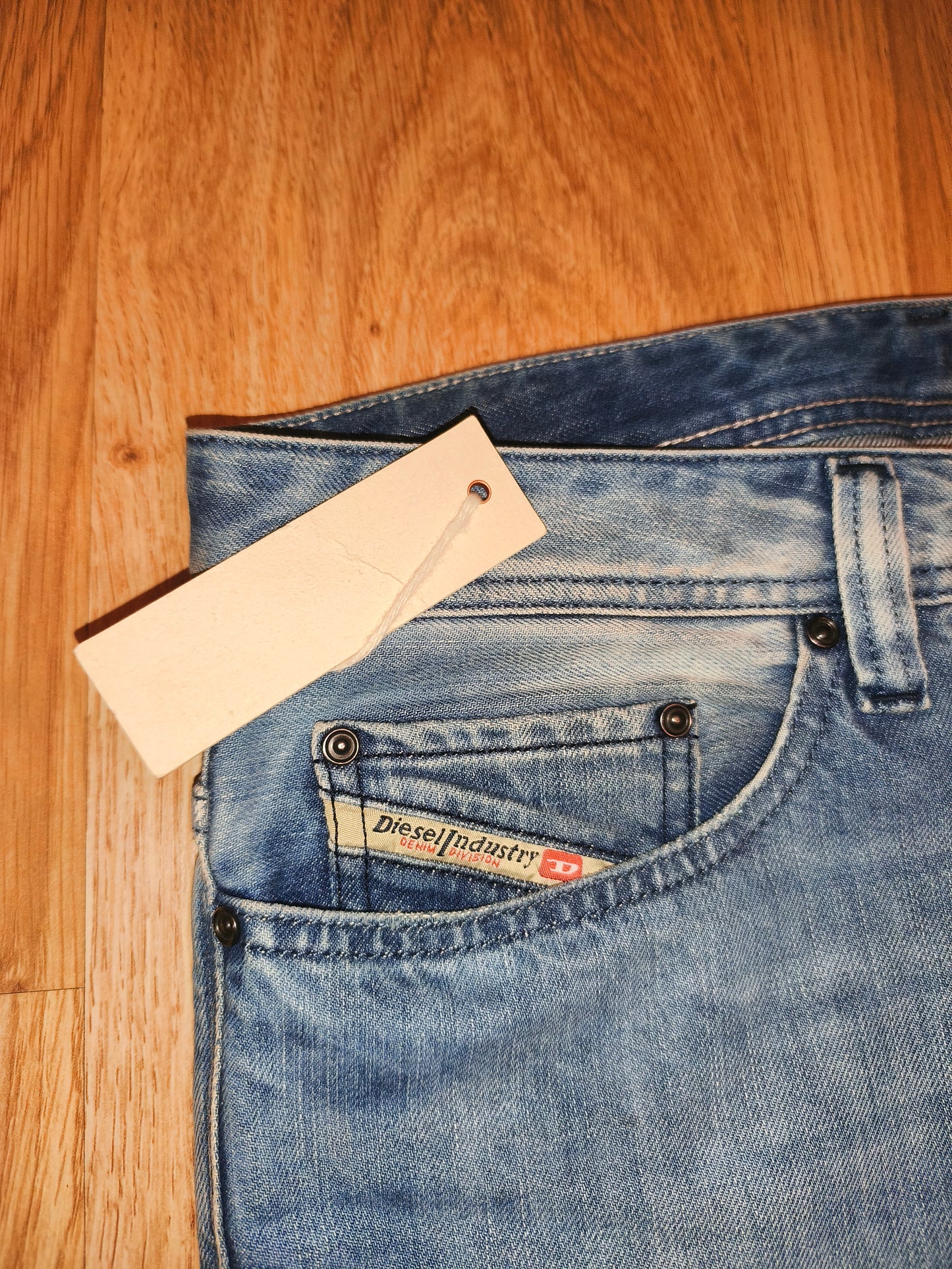 Vintage DIESEL Safado Jeans Men’s 32x32 Regular Slim Straight Wash 08801 Y2K NWT